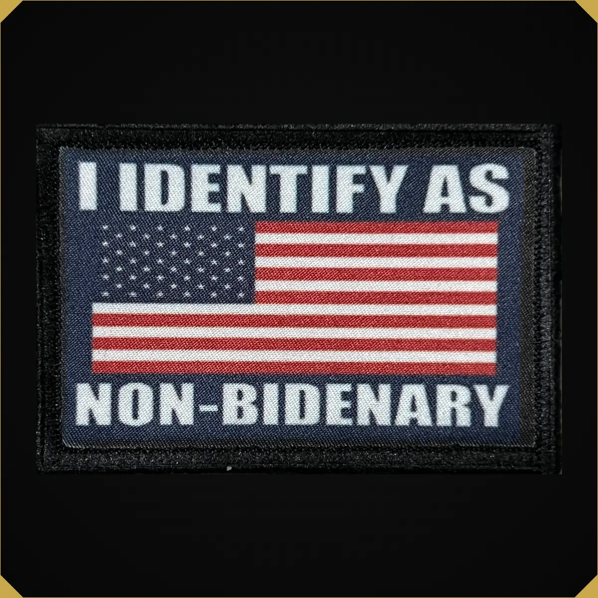 I Identify As Non-Bidenary Morale Patch 1
