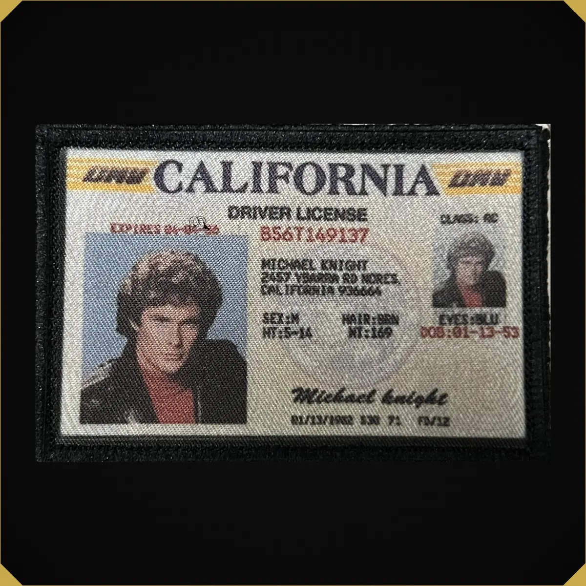 Knight Rider Drivers License Morale Patch 1