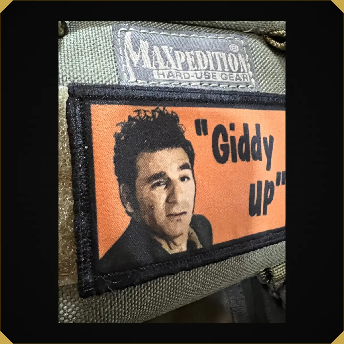 Seinfeld Kramer Giddy Up Morale Patch 1