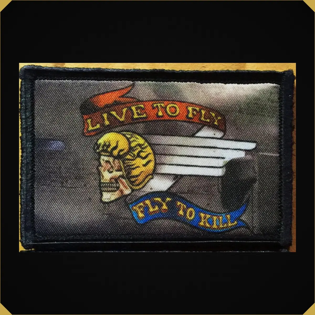 Live To Fly' A10 Warthog Nose Art Morale Patch 1