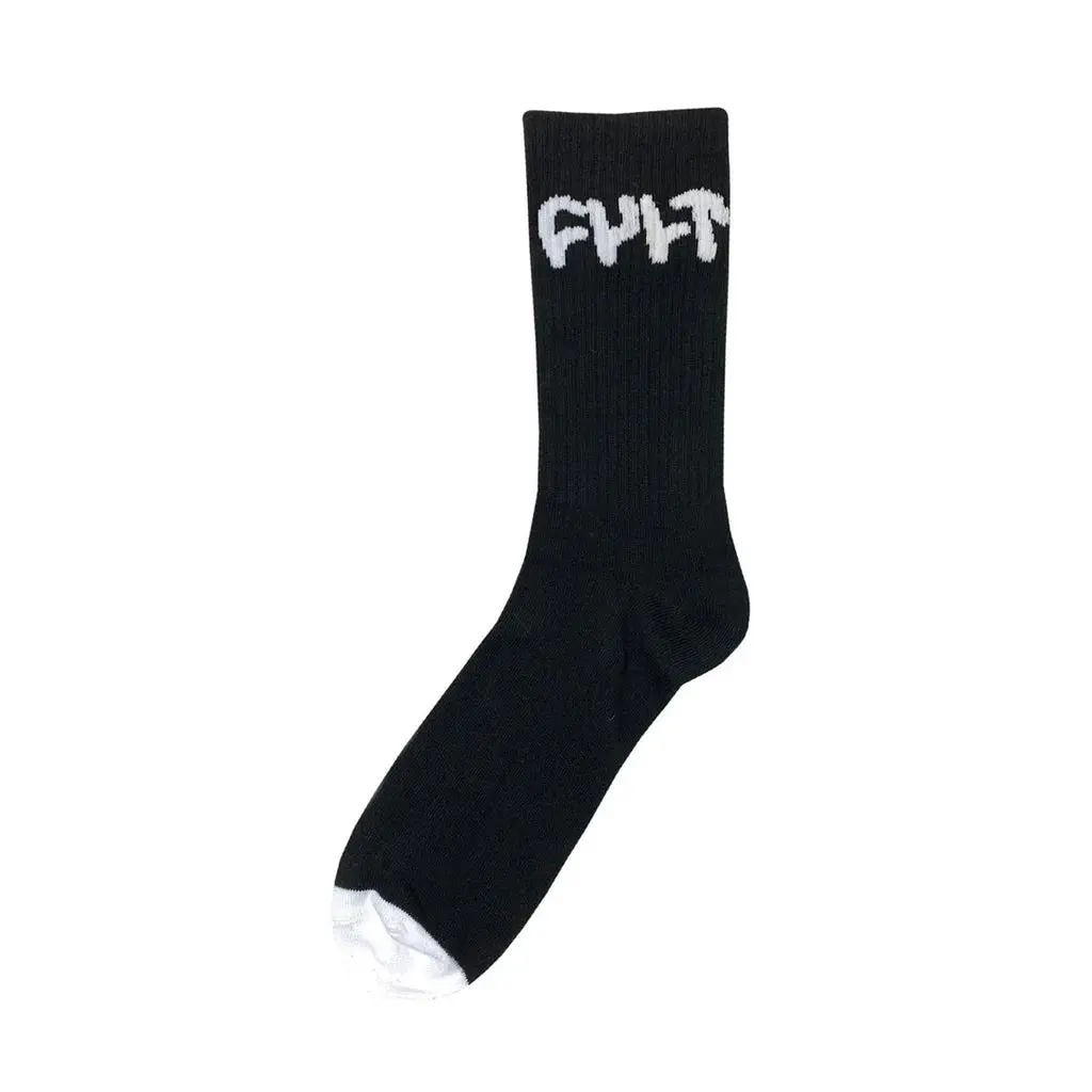 Cult Logo Socks, Black 1