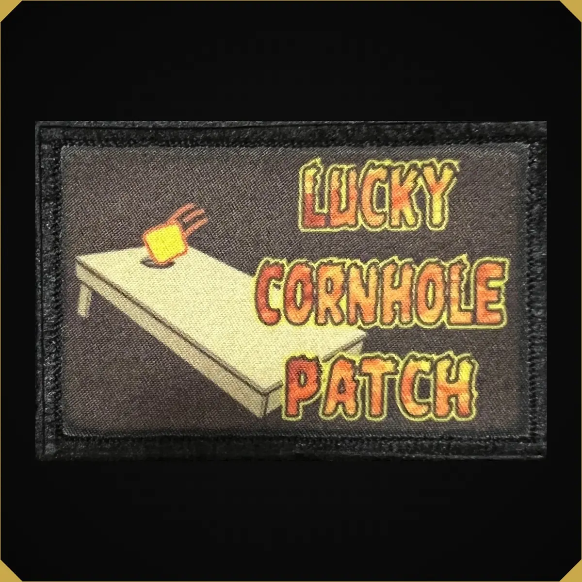 Lucky Cornhole Patch Morale Patch 1