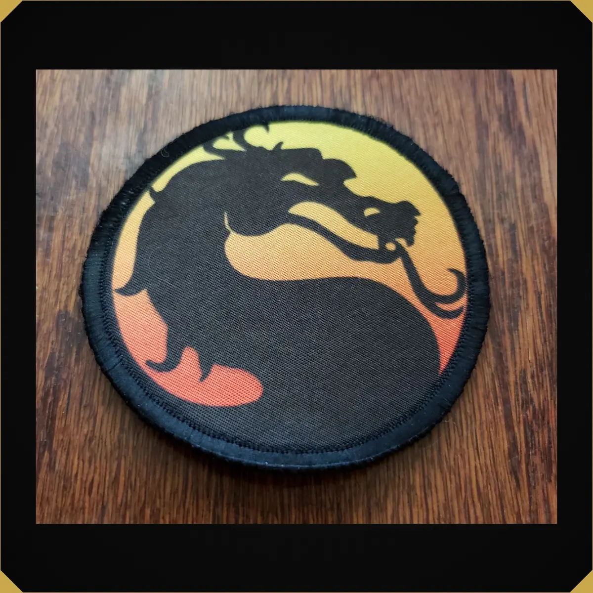Mortal Kombat Logo 3" Circle Morale Patch 1