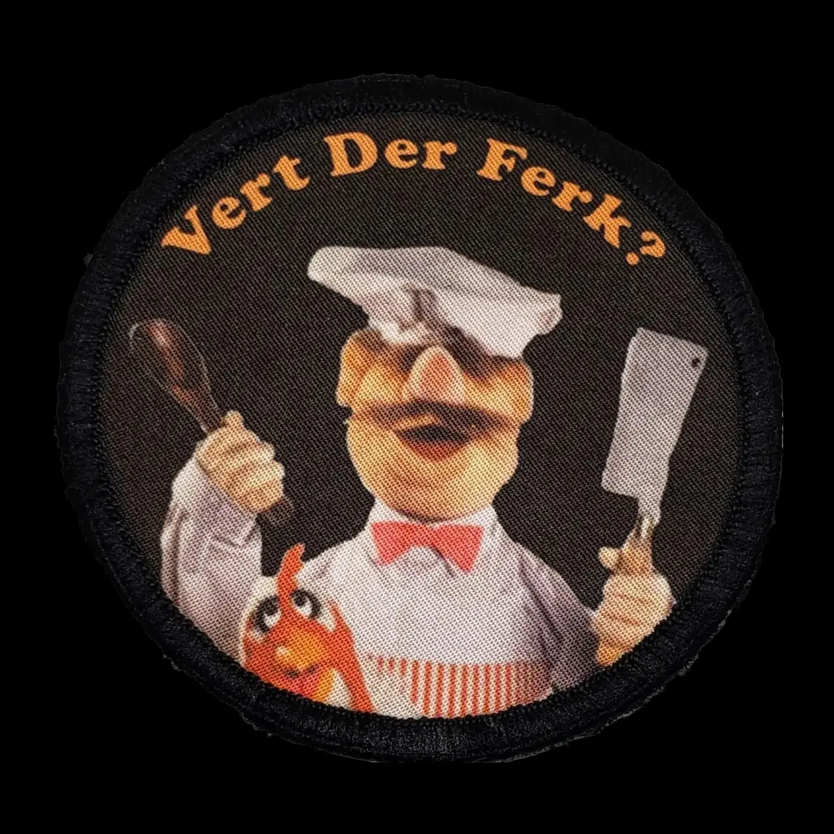 Muppets Swedish Chef Vert Der Frek 3" Morale Patch 1