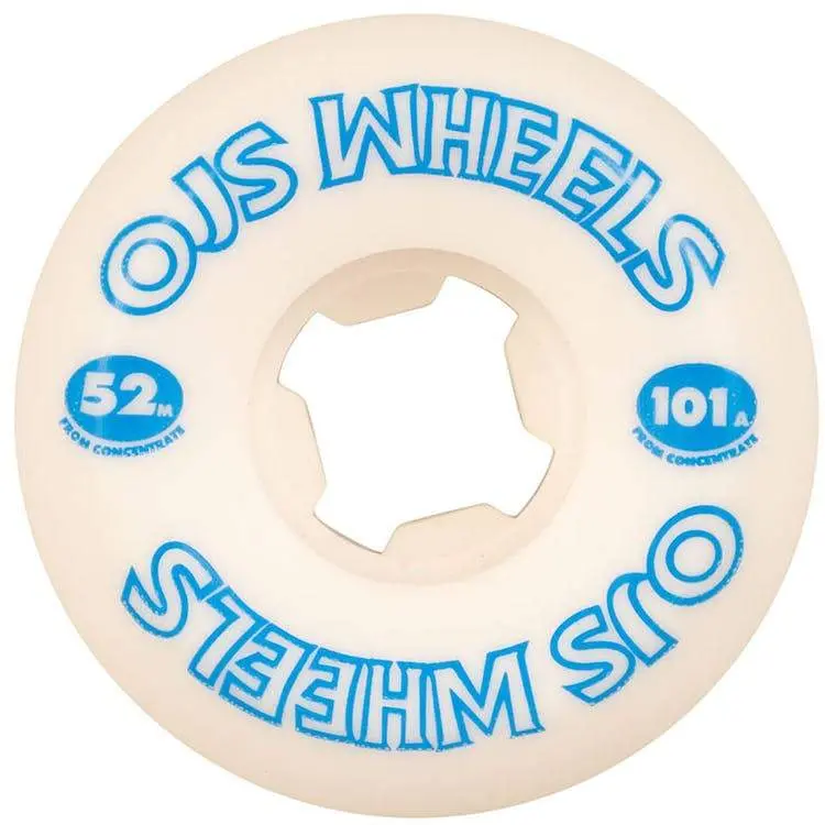 Oj From Concentrate Hardline 101A Skateboard Wheels, 52Mm 1