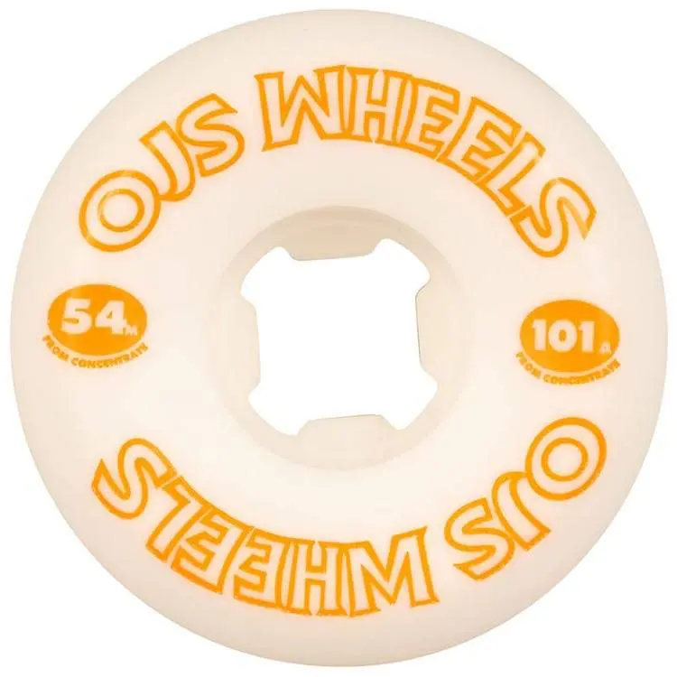 Oj From Concentrate Hardline 101A Skateboard Wheels, 54Mm 1