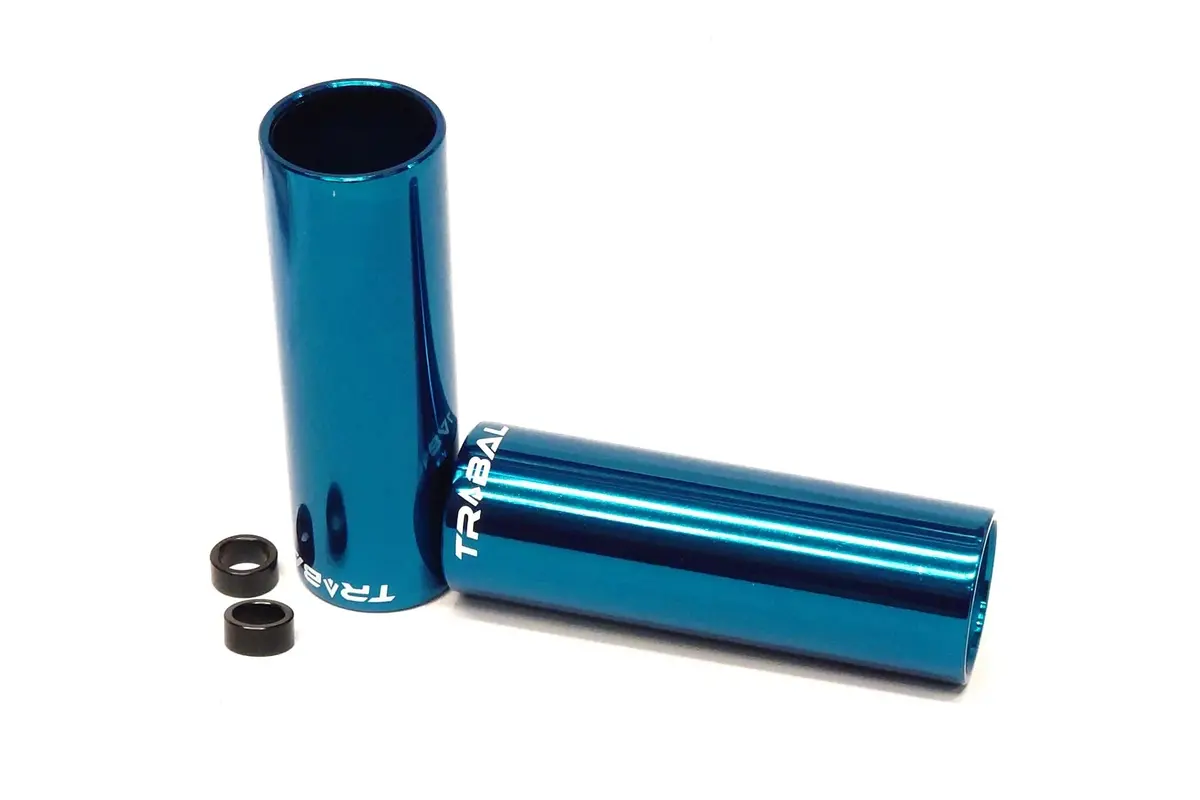 Tribal 4" Pegs - Blue 14Mm With 10Mm Adapter (Pair) 1