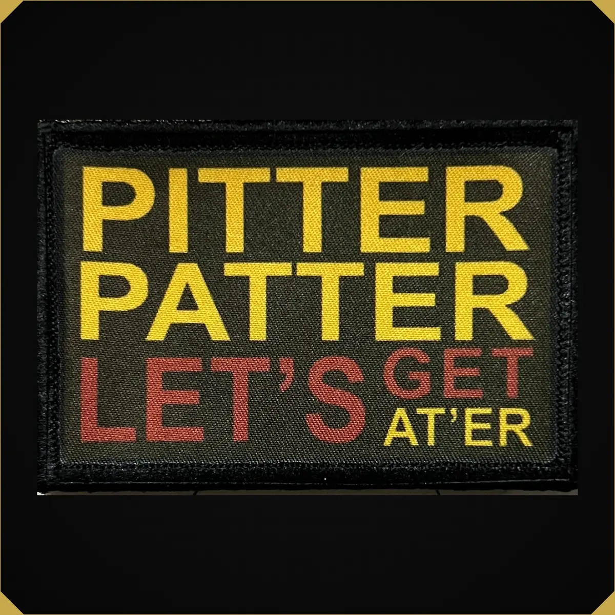 Pitter Patter Morale Patch 2X3" 1
