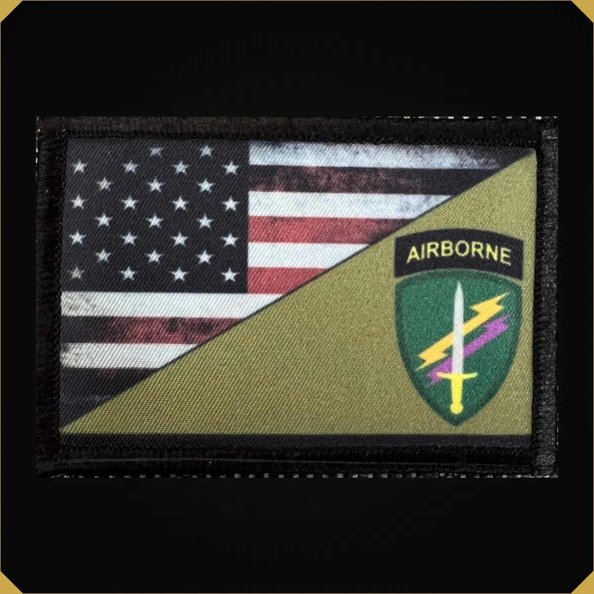 Psyops Usacapoc / Usa Flag Morale Patch 1