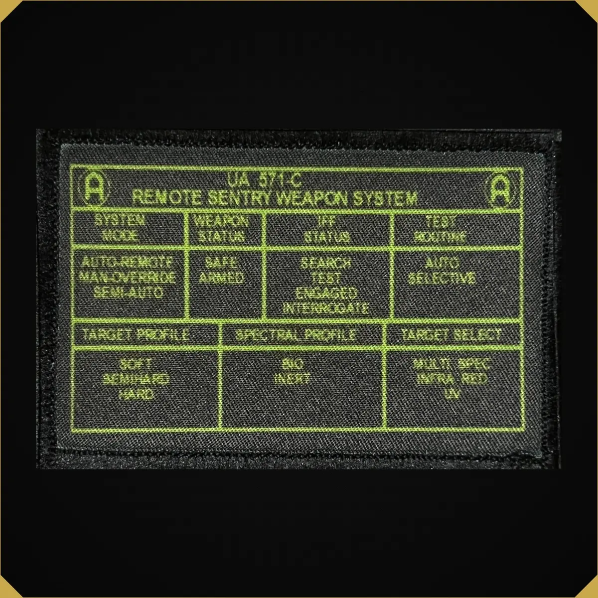 Remote Sentry Weapon System Aliens Movie Morale Patch 1