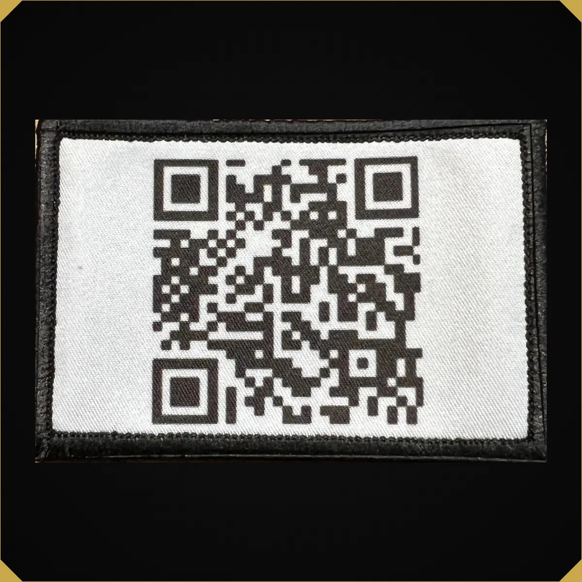 Rick Roll Qr Code Morale Patch 1