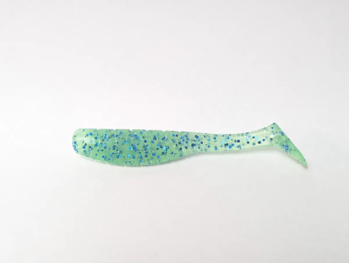 3.5" Mighty Mullet Paddle Tail 7-Pack "Baja Blast" 1