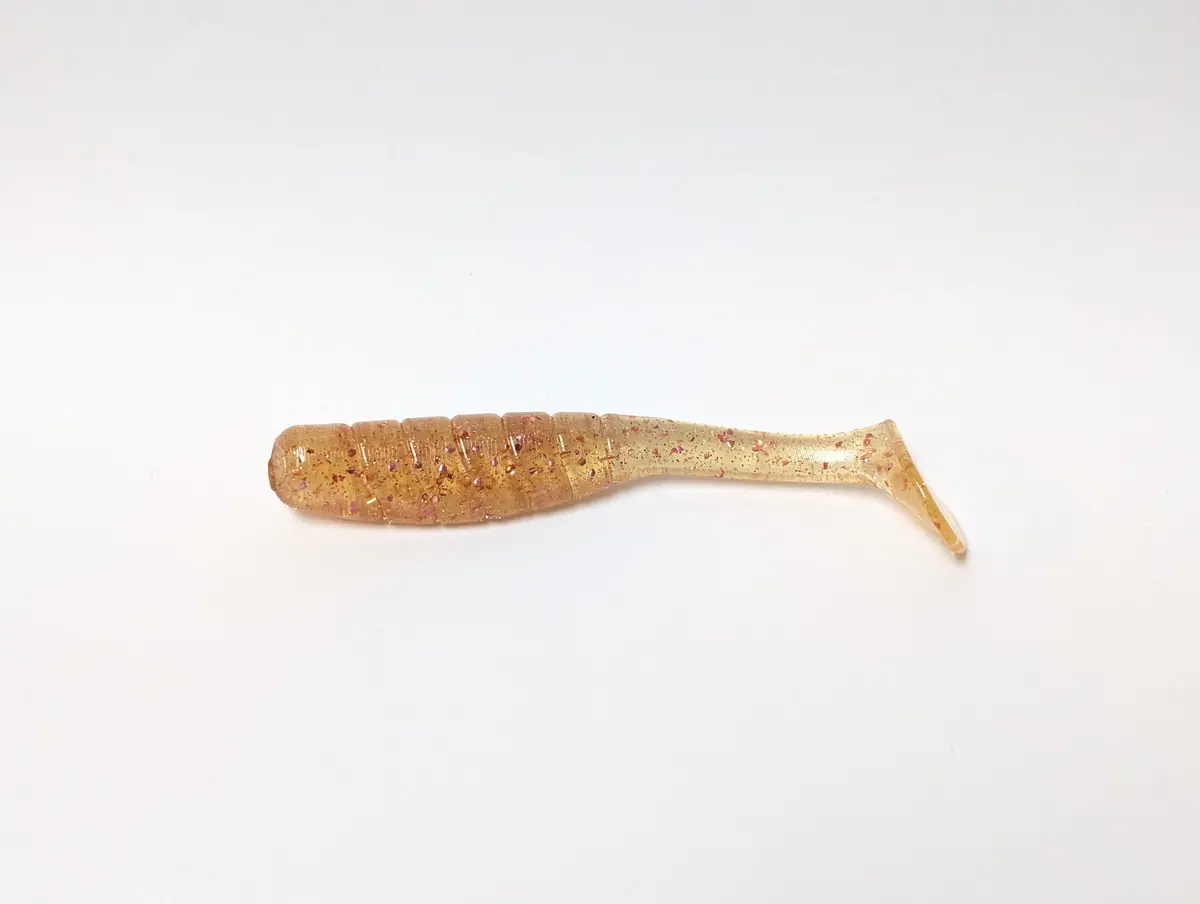 3.5" Mighty Mullet Paddle Tail 7-Pack "Champagne Shad" 1