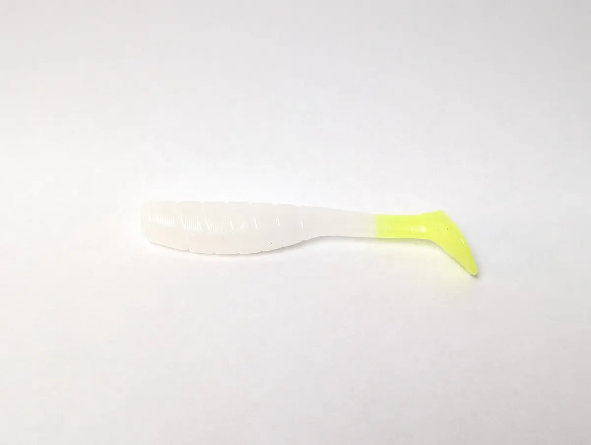 3.5" Mighty Mullet Paddle Tail 7-Pack "Highlighter" 1