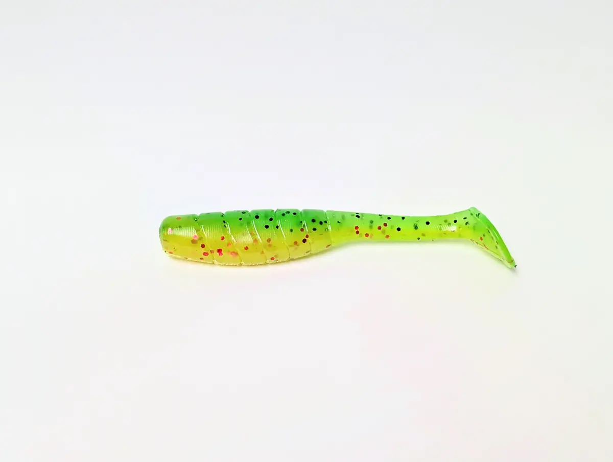 3.5" Mighty Mullet Paddle Tail 7-Pack "Brussels Trout" 1