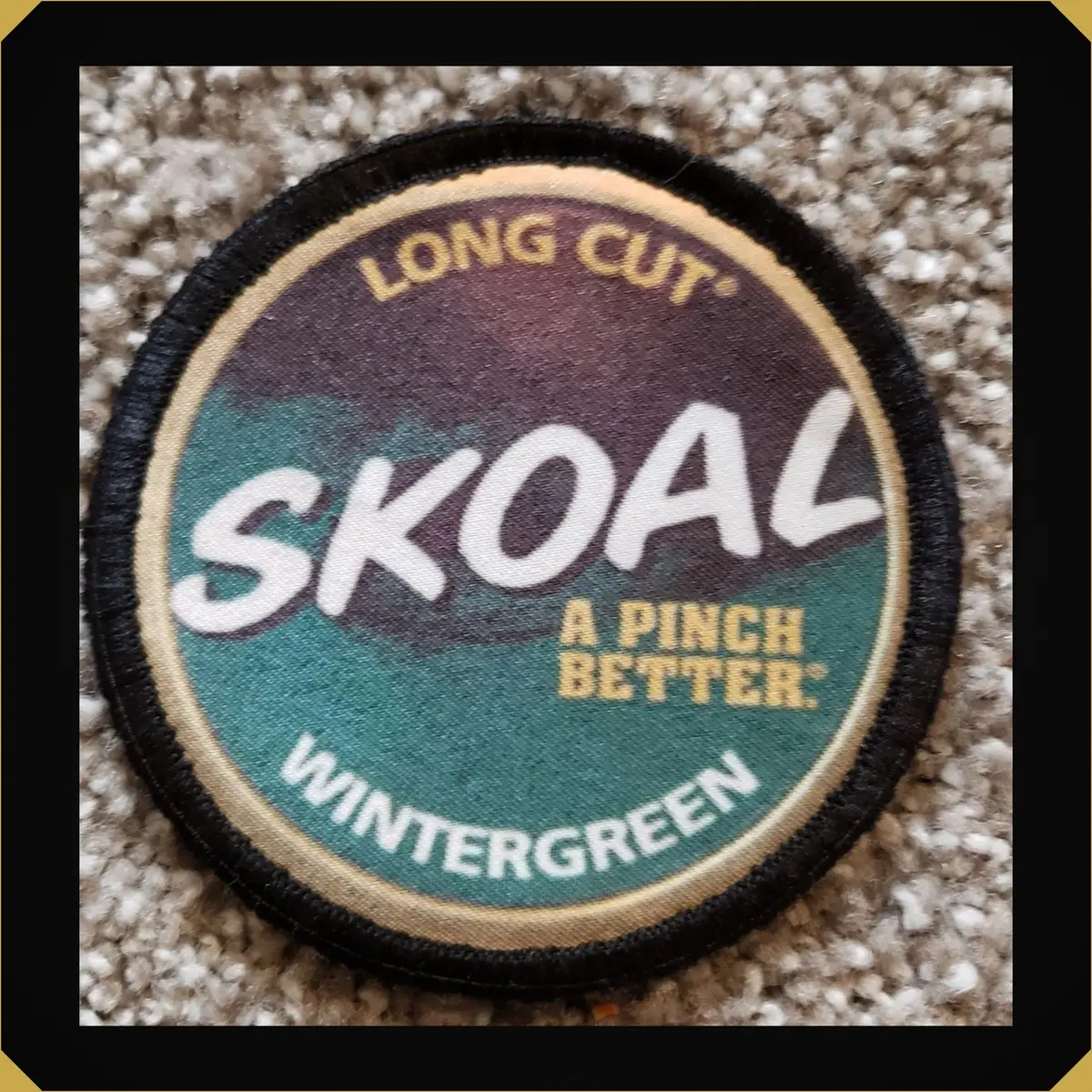 Skoal Long Cut Tobacco Tin Morale Patch 1