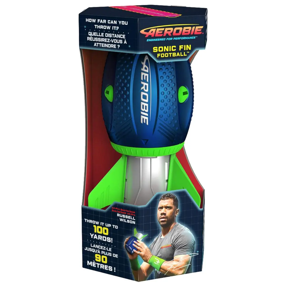 Aerobie Sonic Fin Whistling Throwing Football 1