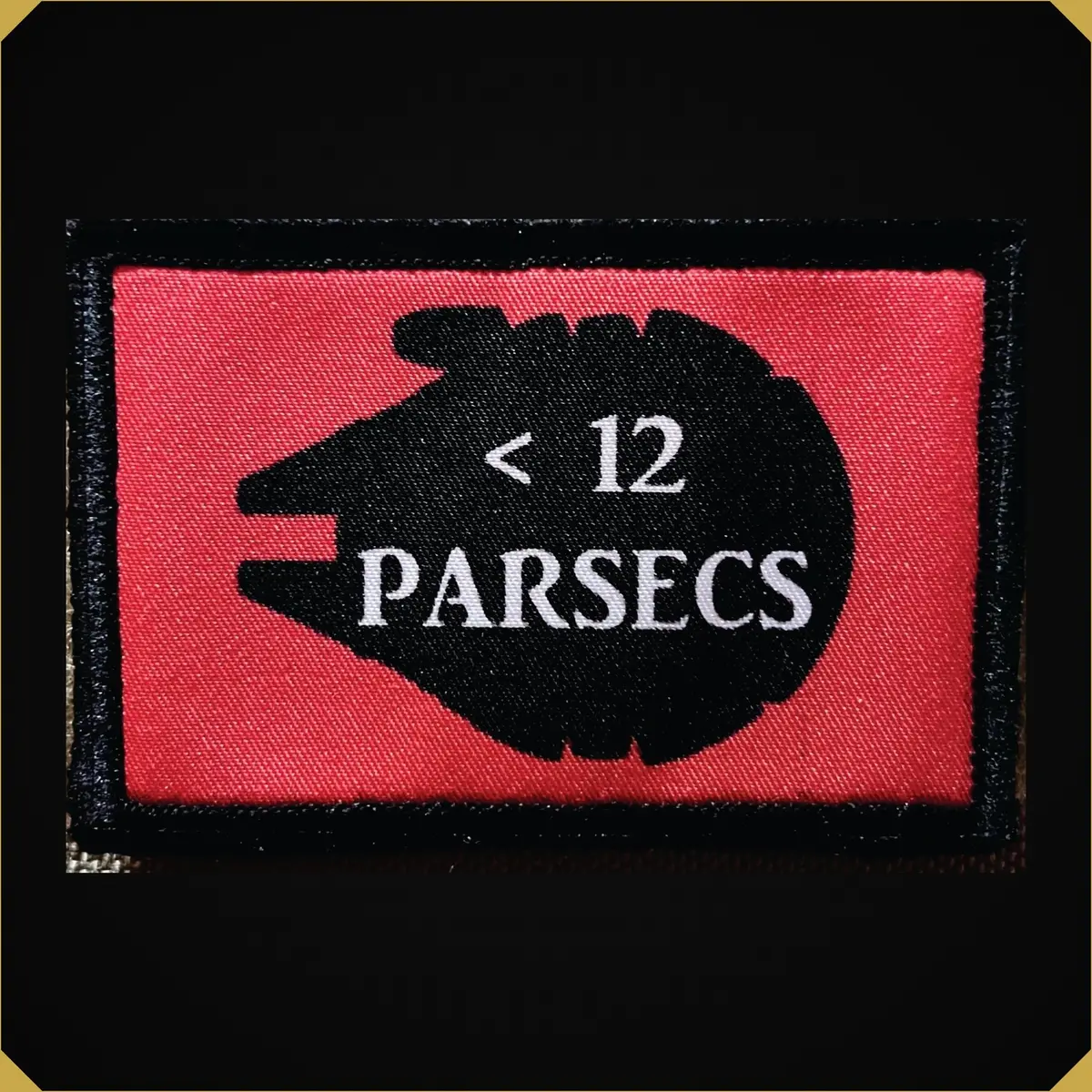 'Under 12 Parsecs' Millennium Falcon 2X3 Star Wars Themed Morale Patch 1