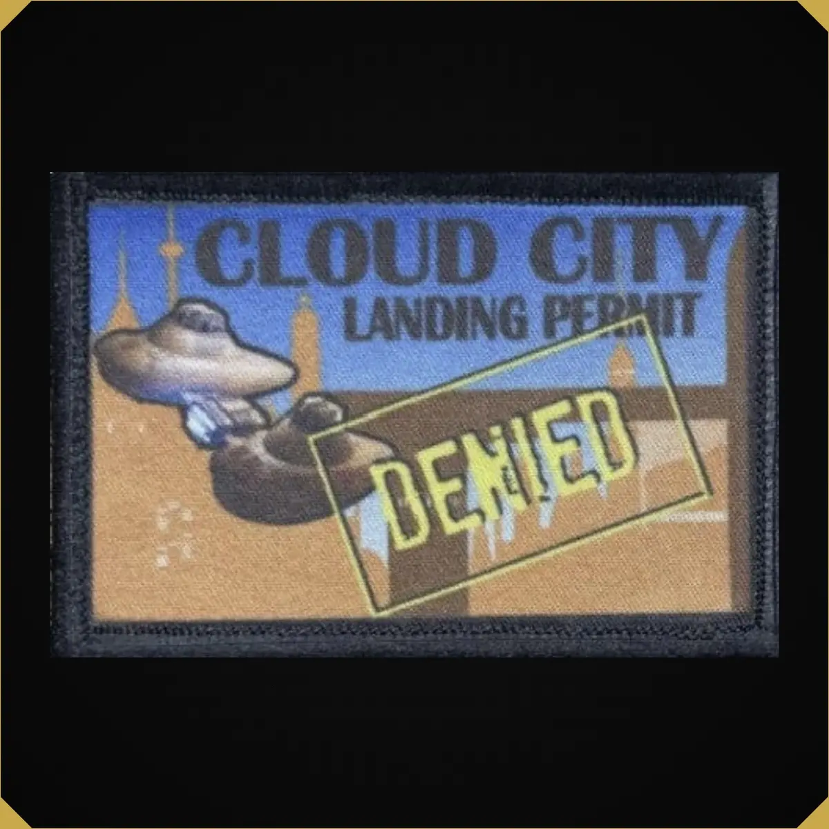 Star Wars Cloud City Landing Permit  Passport  Stamp Morale Patch 1