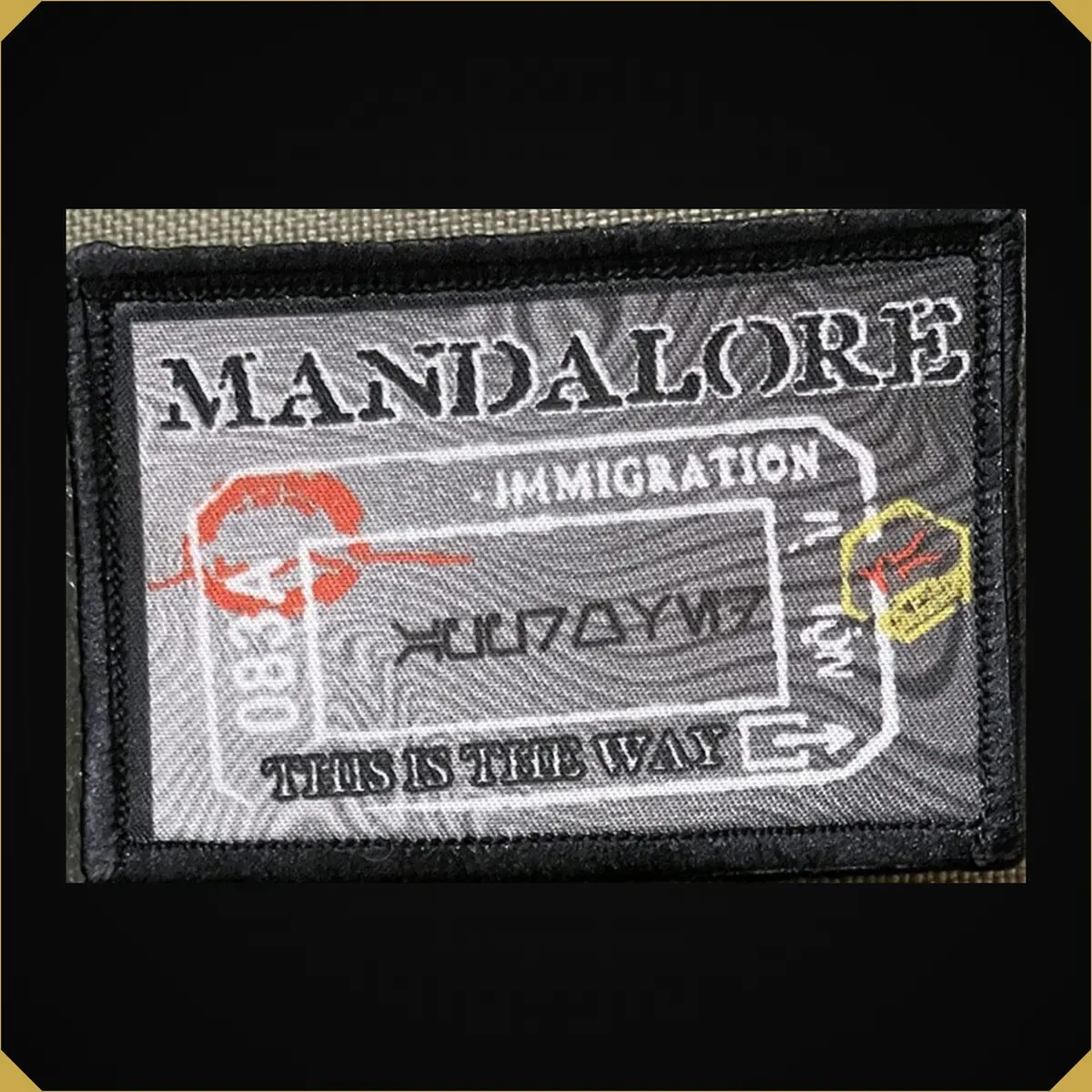 Star Wars Mandalore Passport  Stamp Morale Patch 1