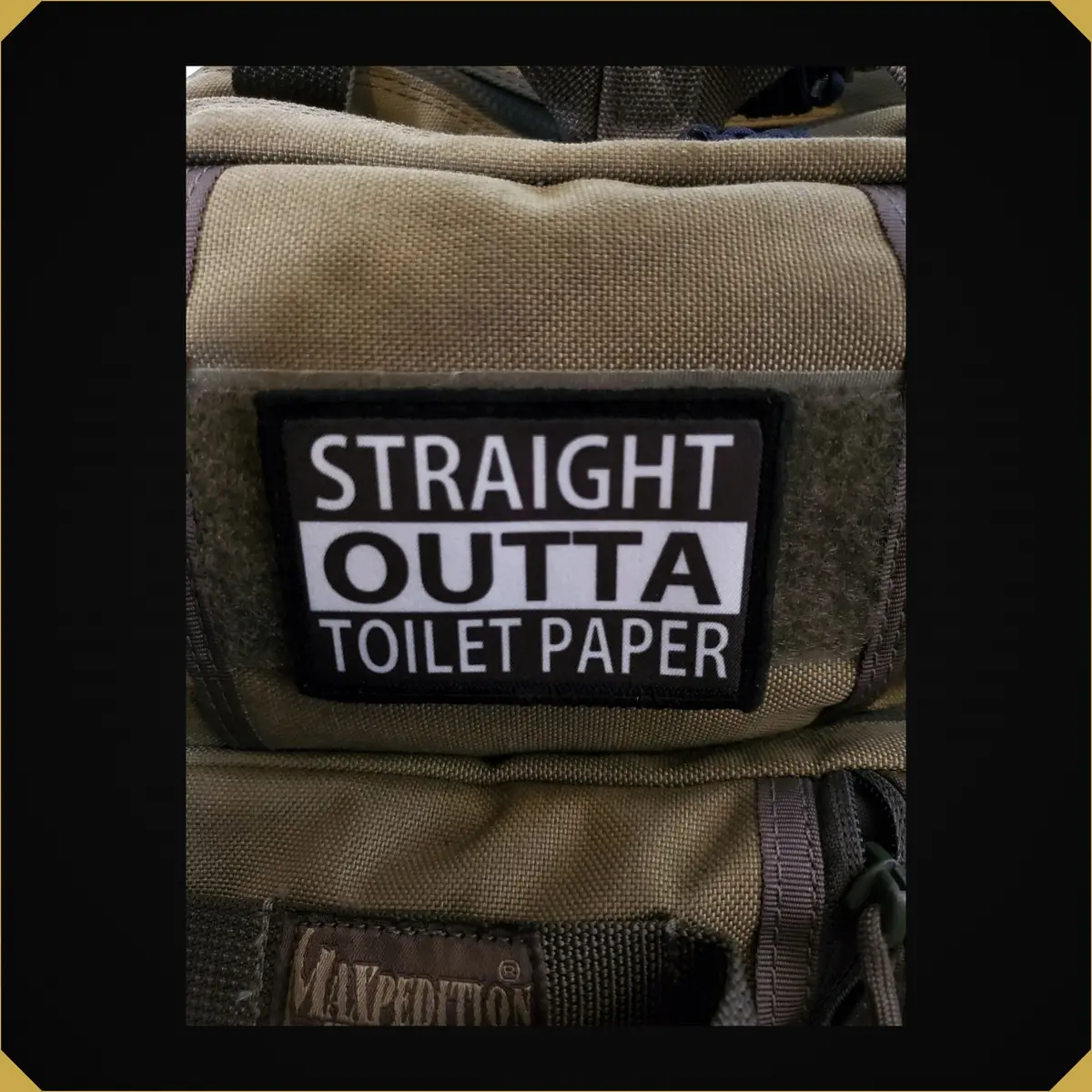 Straight Outta Toilet Paper Corona Virus Toilet Paper Morale Patch 1