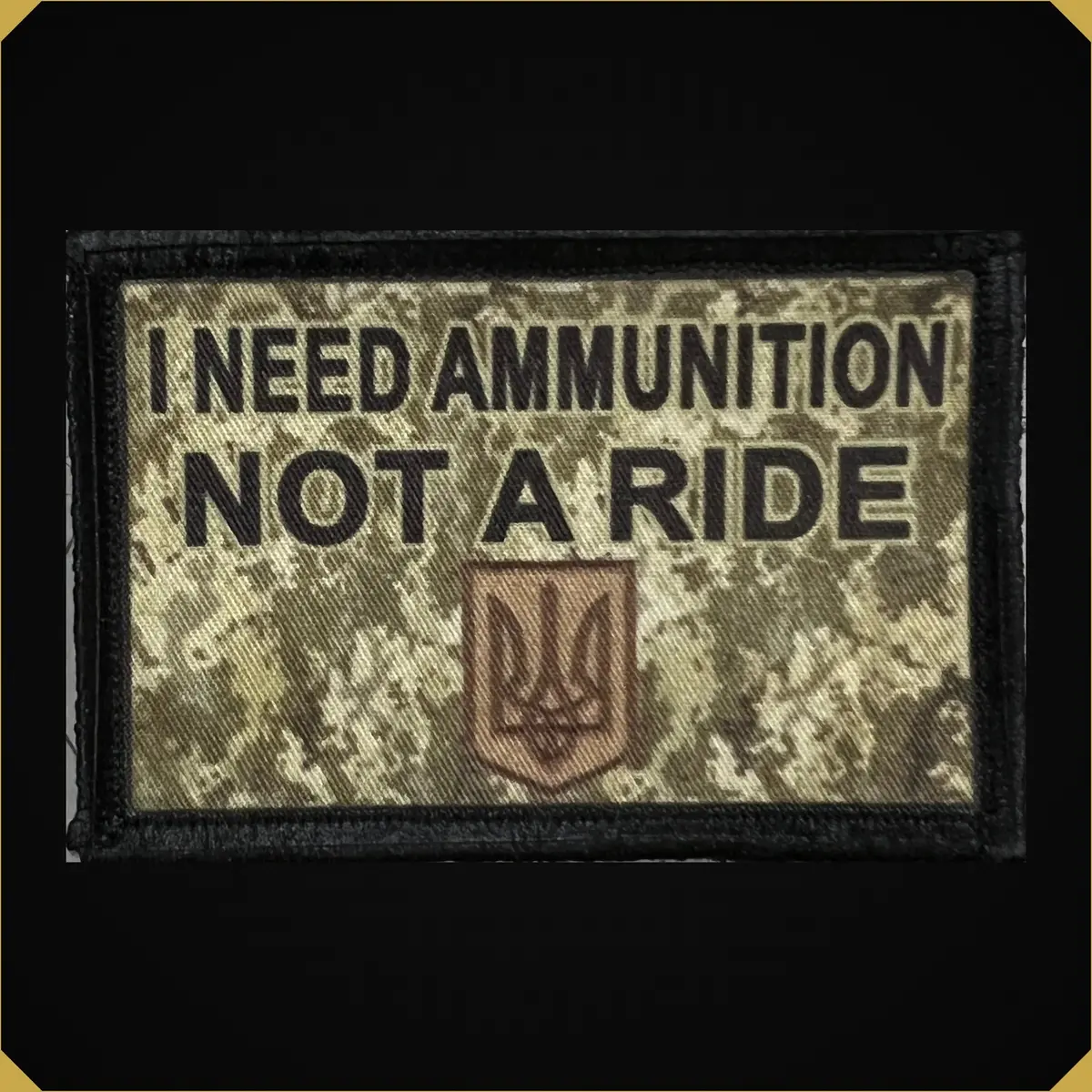 Ukraine 'I Need Ammunition Not A Ride'  Morale Patch 1