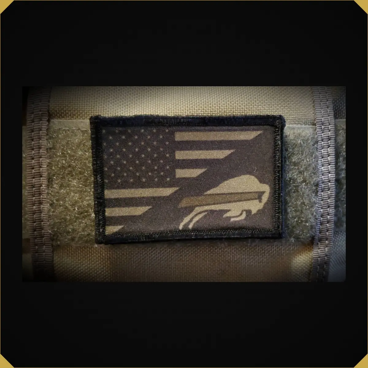 Subdued Usa Flag Buffalo Bills Morale Patch 1