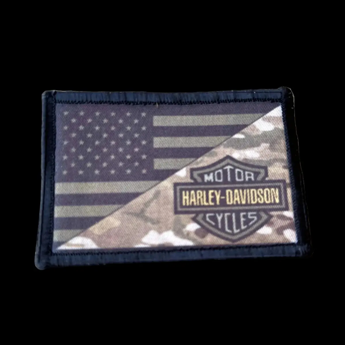 Subdued Usa Flag Harley Davidson Morale Patch 1