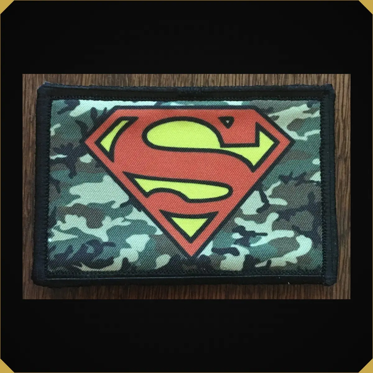 Superman Woodland Camo Morale Patch 1