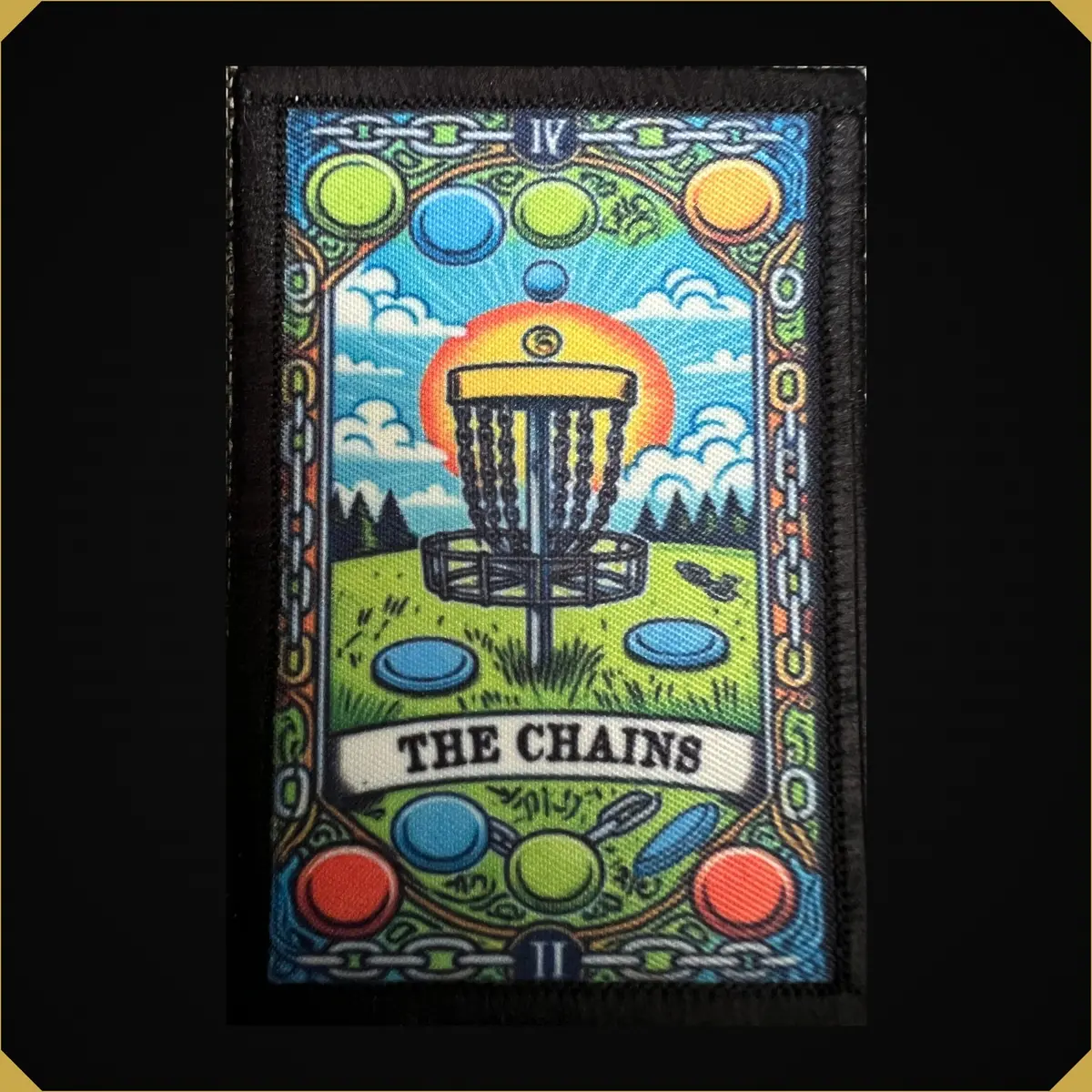 The Chains Disc Golf Tarot Card Morale Patch 1