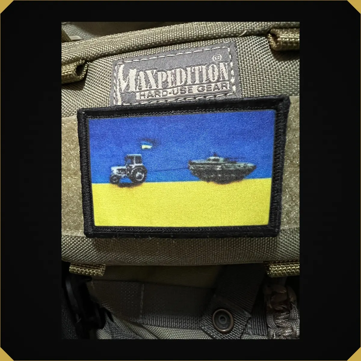 Ukraine Tractor Pulling Russian Tank Morale Patch 1