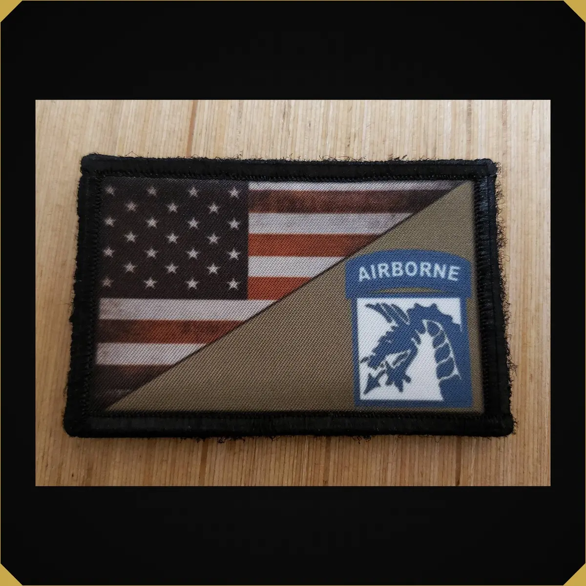 18Th Airborne Corps / Usa Flag 2X3 Morale Patch 1