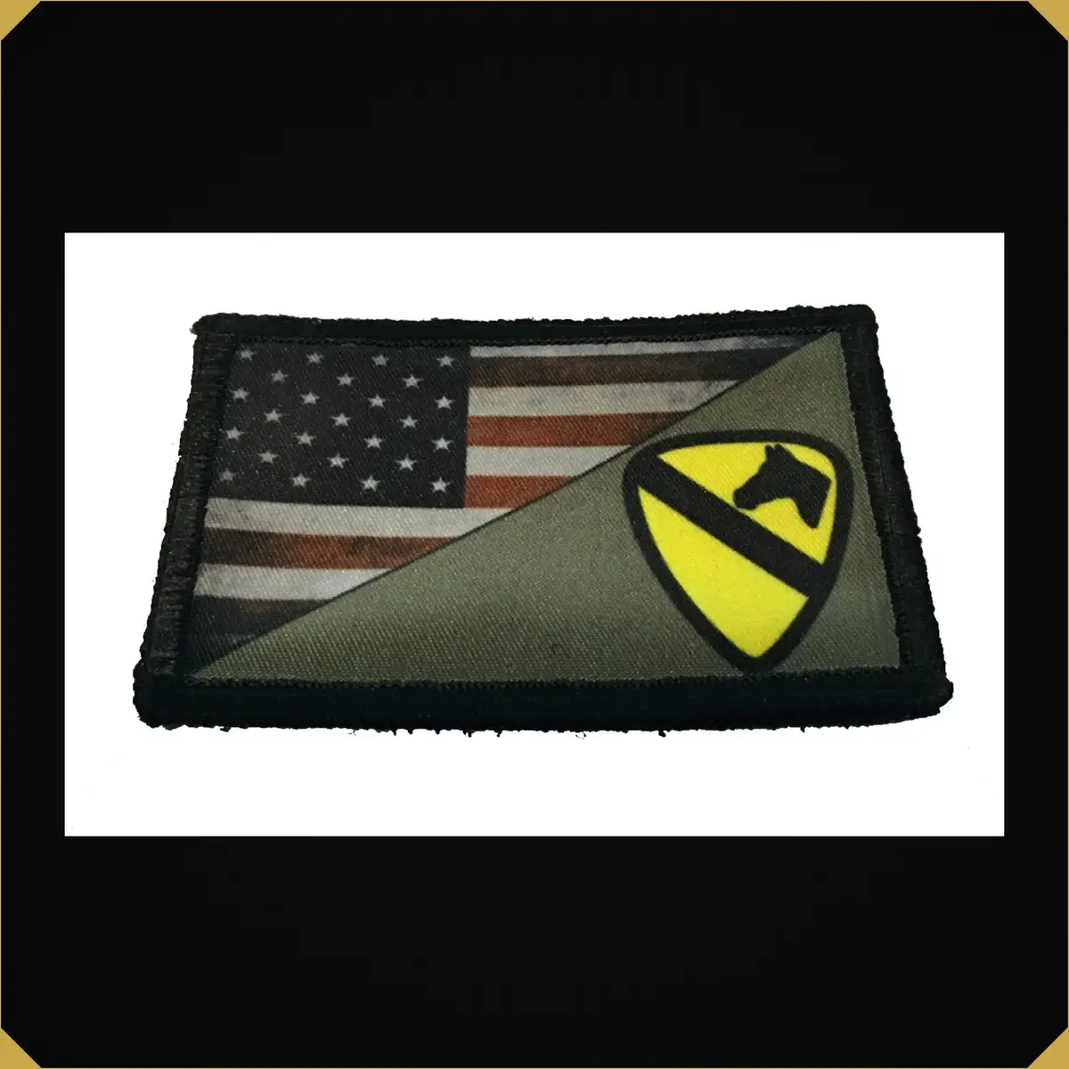 Usa Flag / 1St Cavalry Division Morale Patch 1
