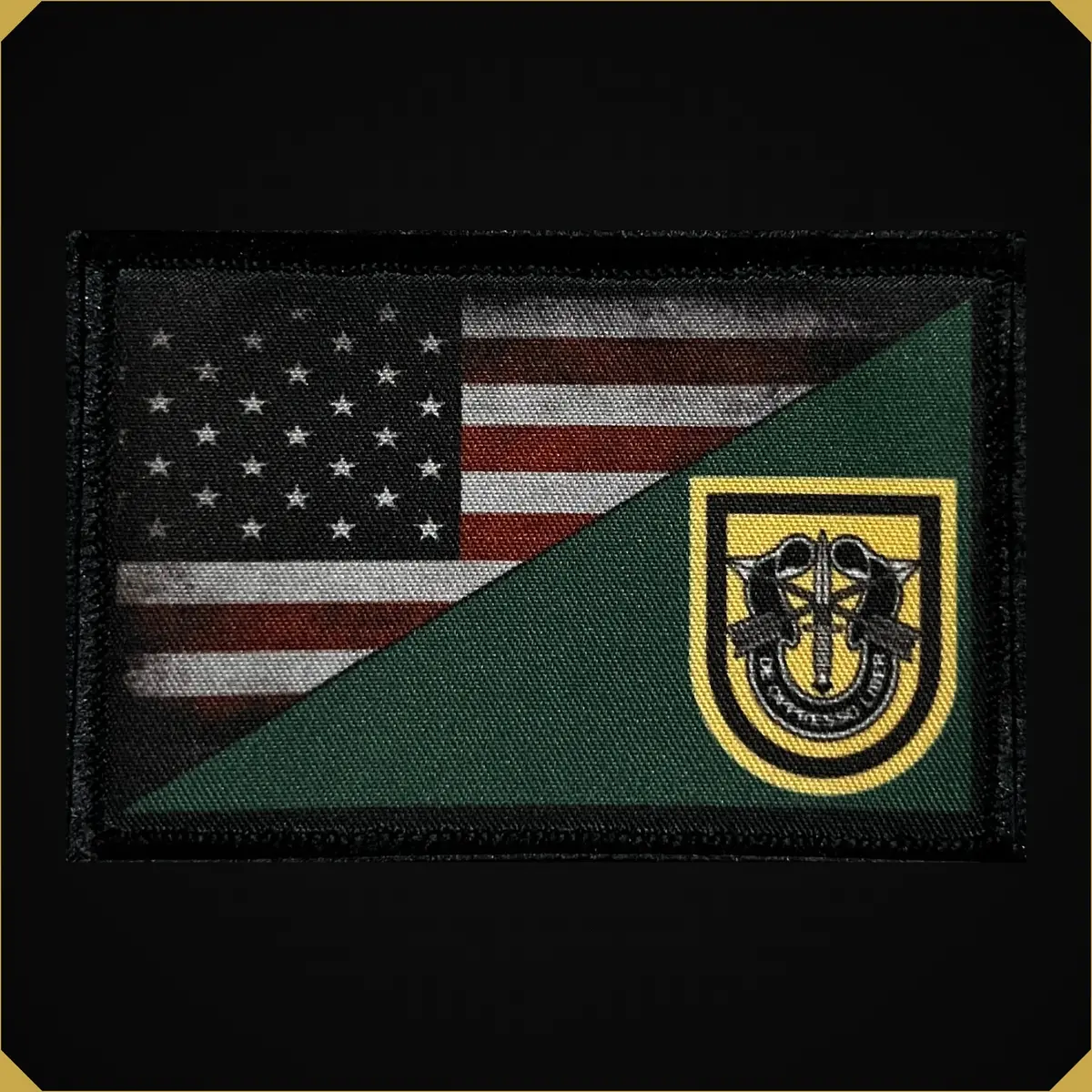 1St Special Forces Group /  Usa Flag 2X3 Morale Patch 1