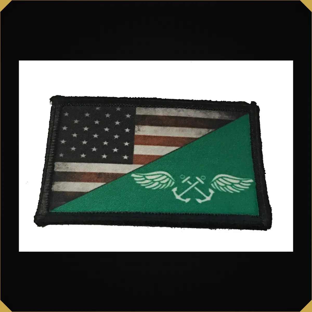 Usa Flag Green Shirt Boatswain's Mate Morale Patch 1