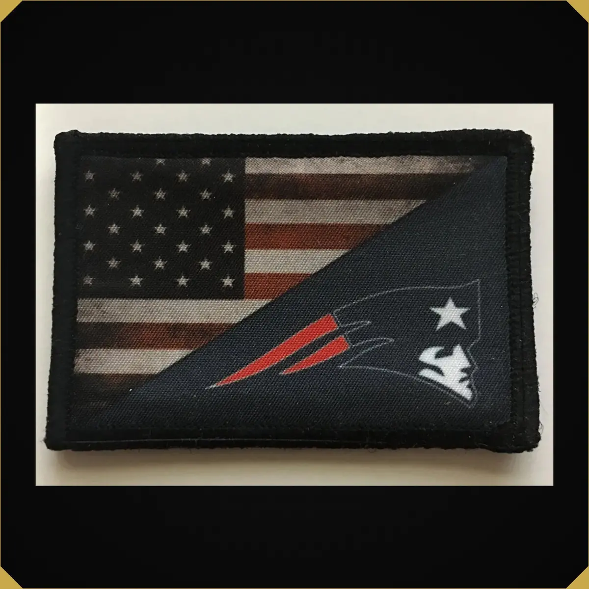 Usa Flag New England Patriots Morale Patch 1