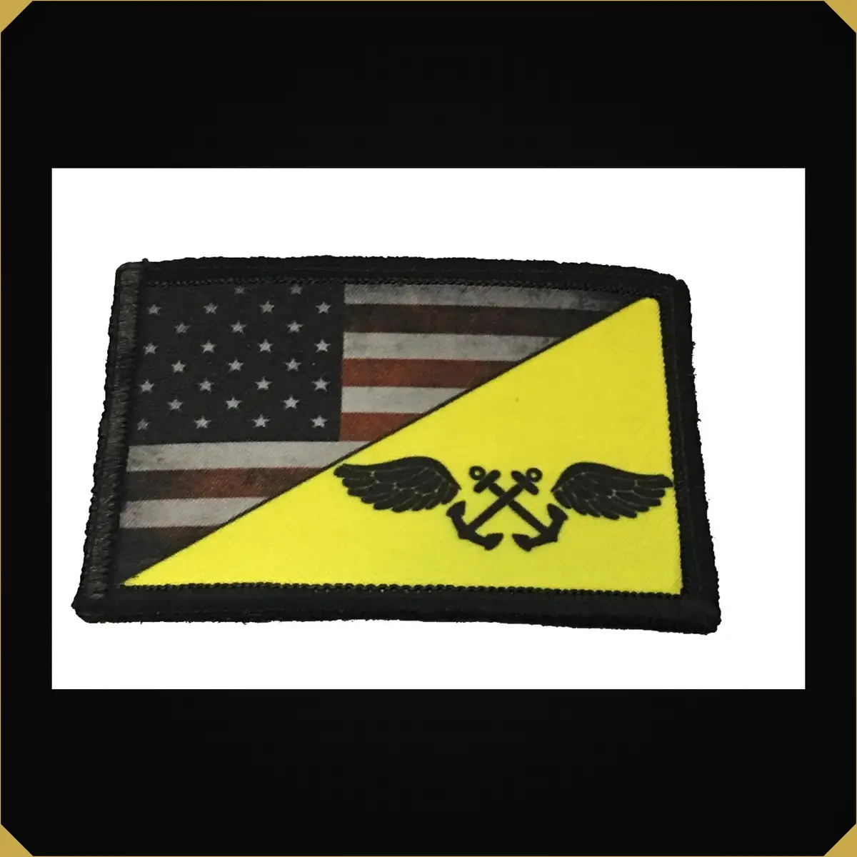 Usa Flag Yellow Shirt Boatswain's Mate Morale Patch 1