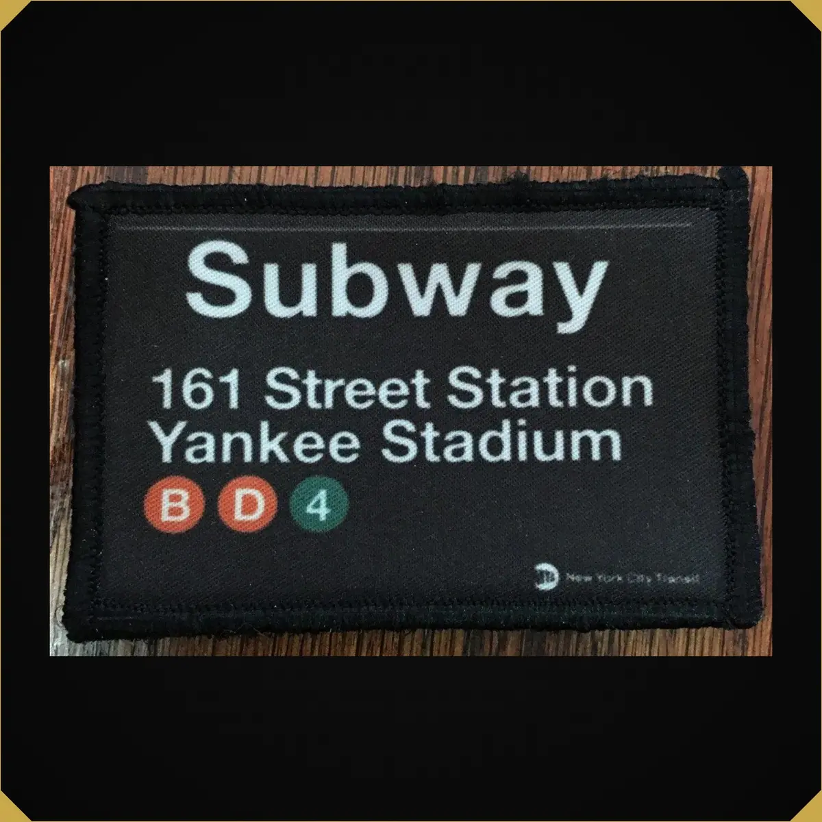Yankees Stadium Subway Sign Morale Patch 1