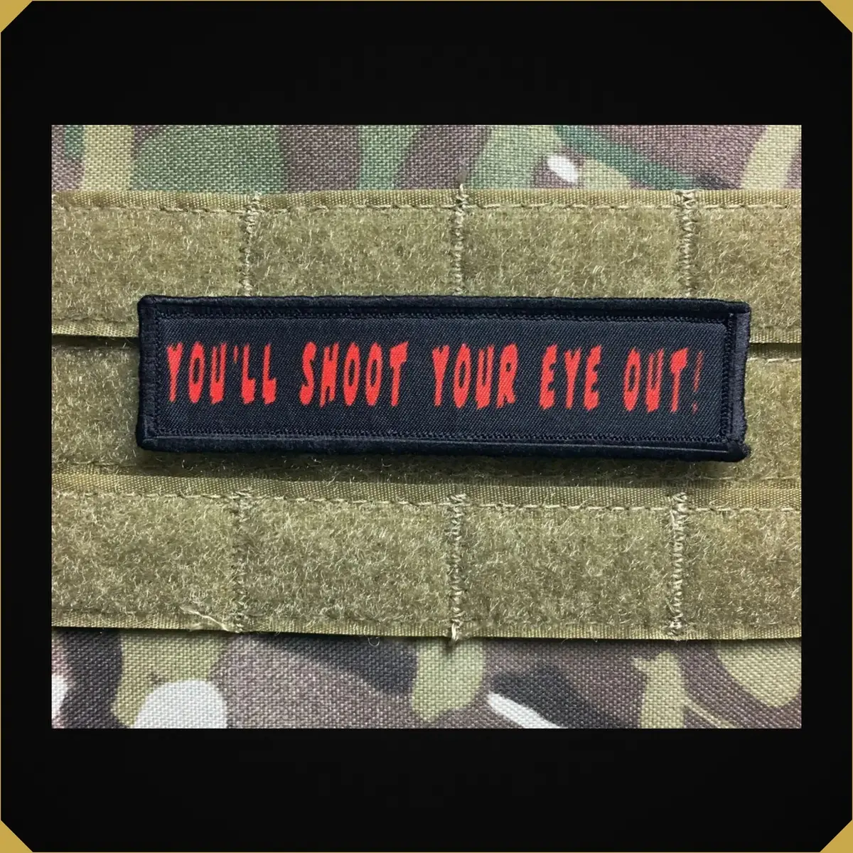 'You'll Shoot Your Eye Out' Christmas Story 1X4" Morale Patch 1