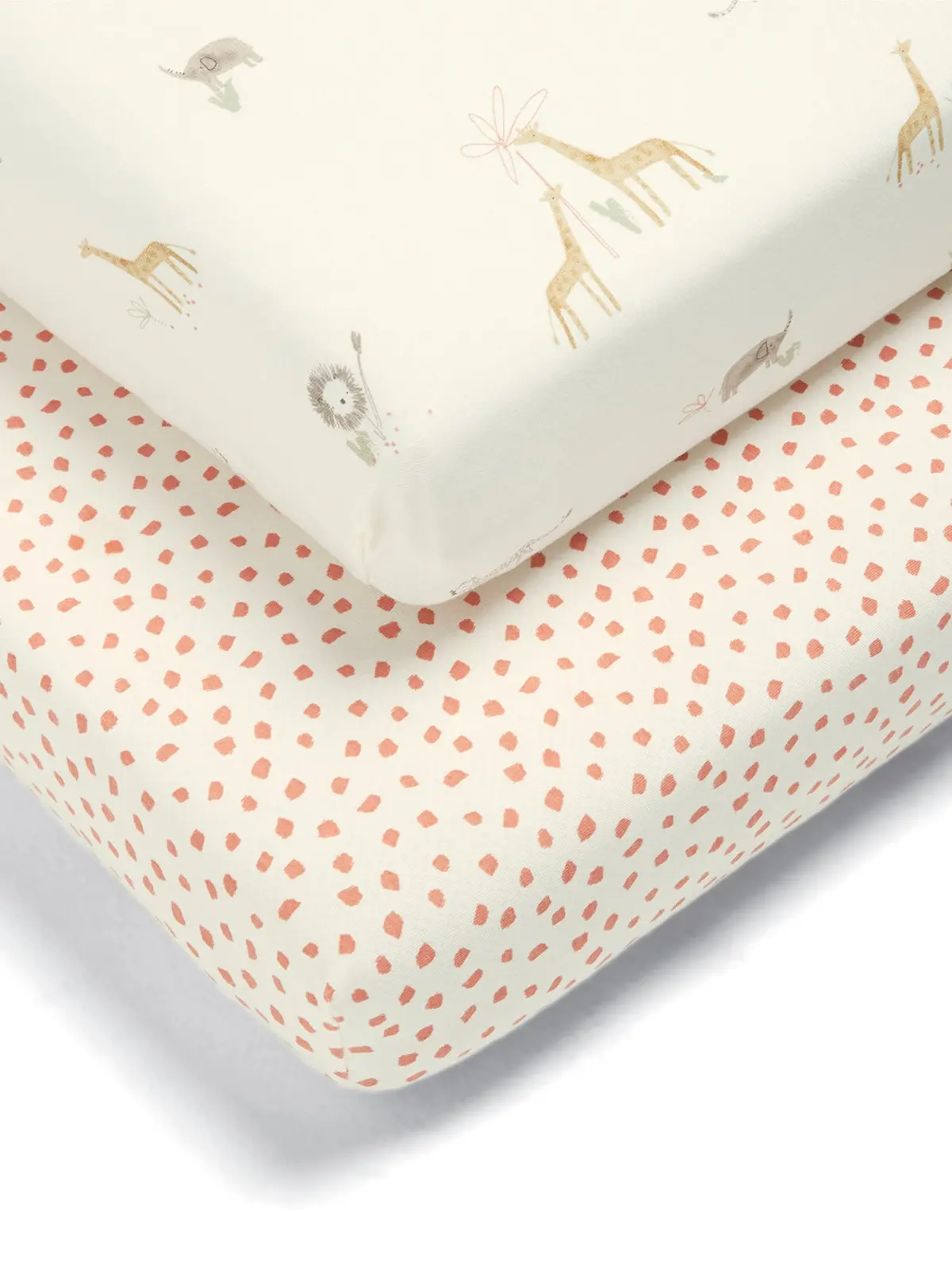2 Cotbed Fitted Sheets Jungle 1