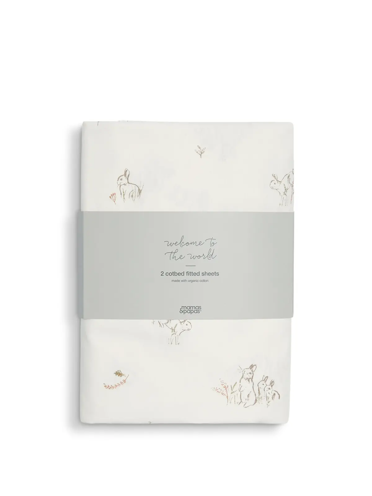 2 Cotbed Fitted Sheets Bunnyfox 1