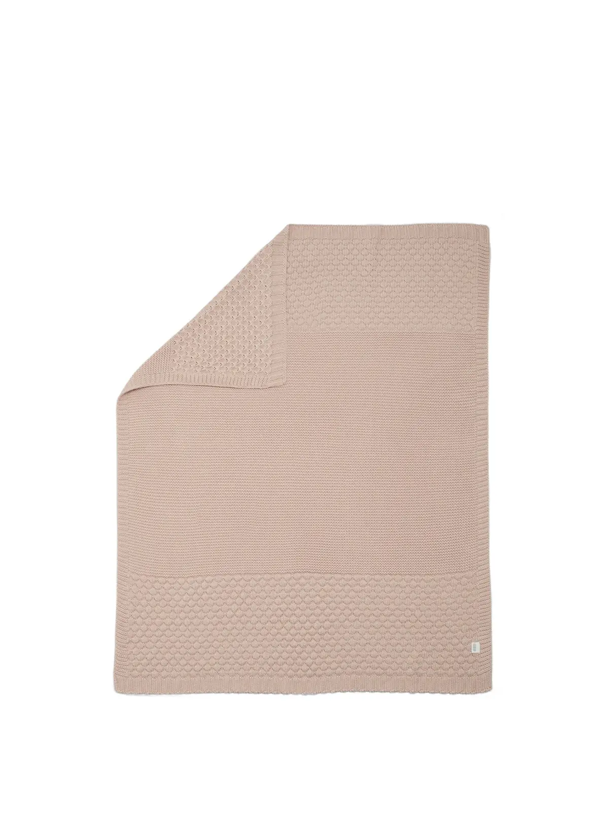 Knitted Blanket Bubble Pink 1