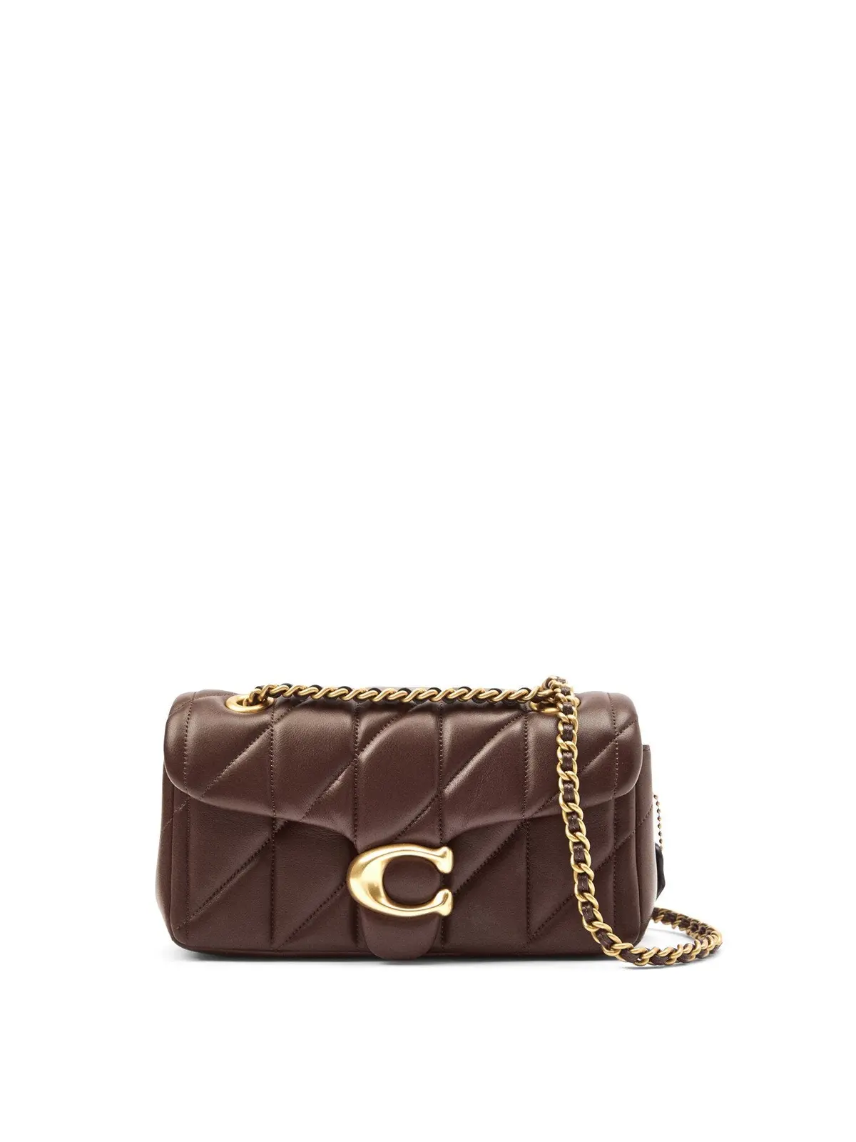 Quilted Tabby Shoulder Leather Bag 20 Maple 1