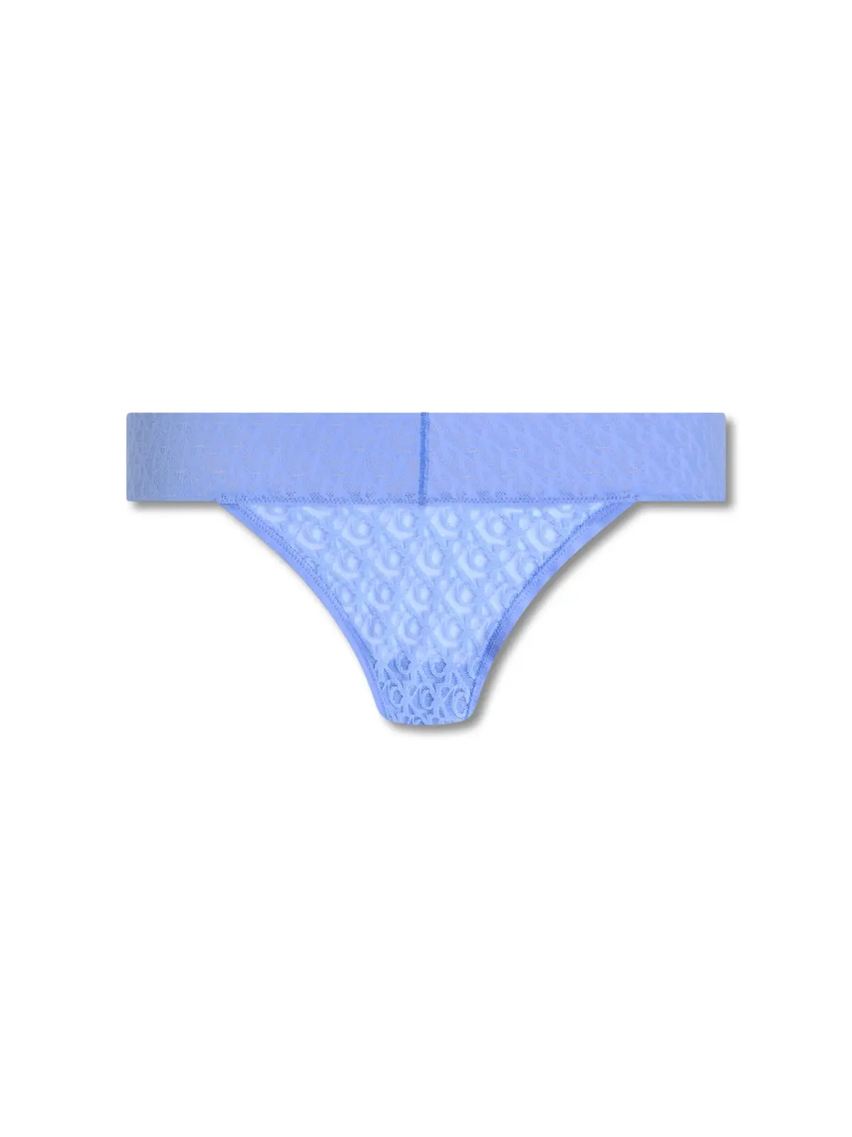 Logo Lace Trim Low Rise Bikini 1