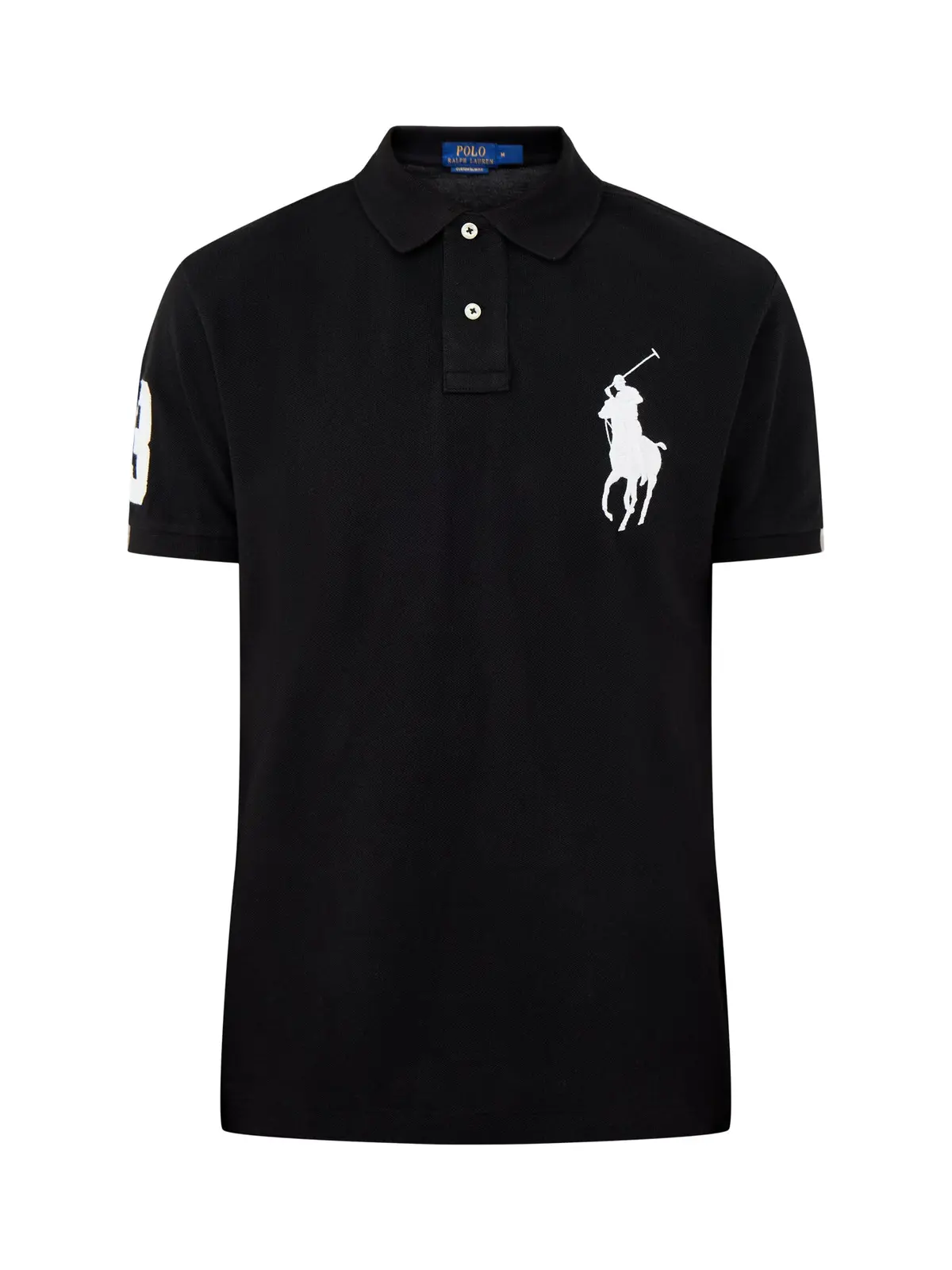 Big Short Sleeves Polo Top Black 1