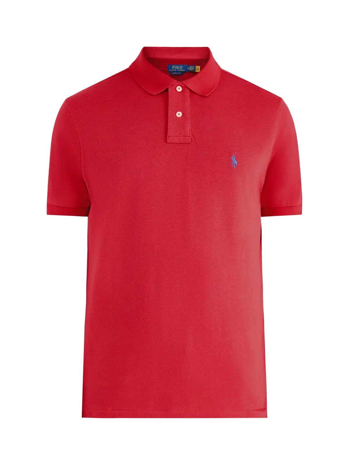 Custom Fit Cotton Polo Top Red 1