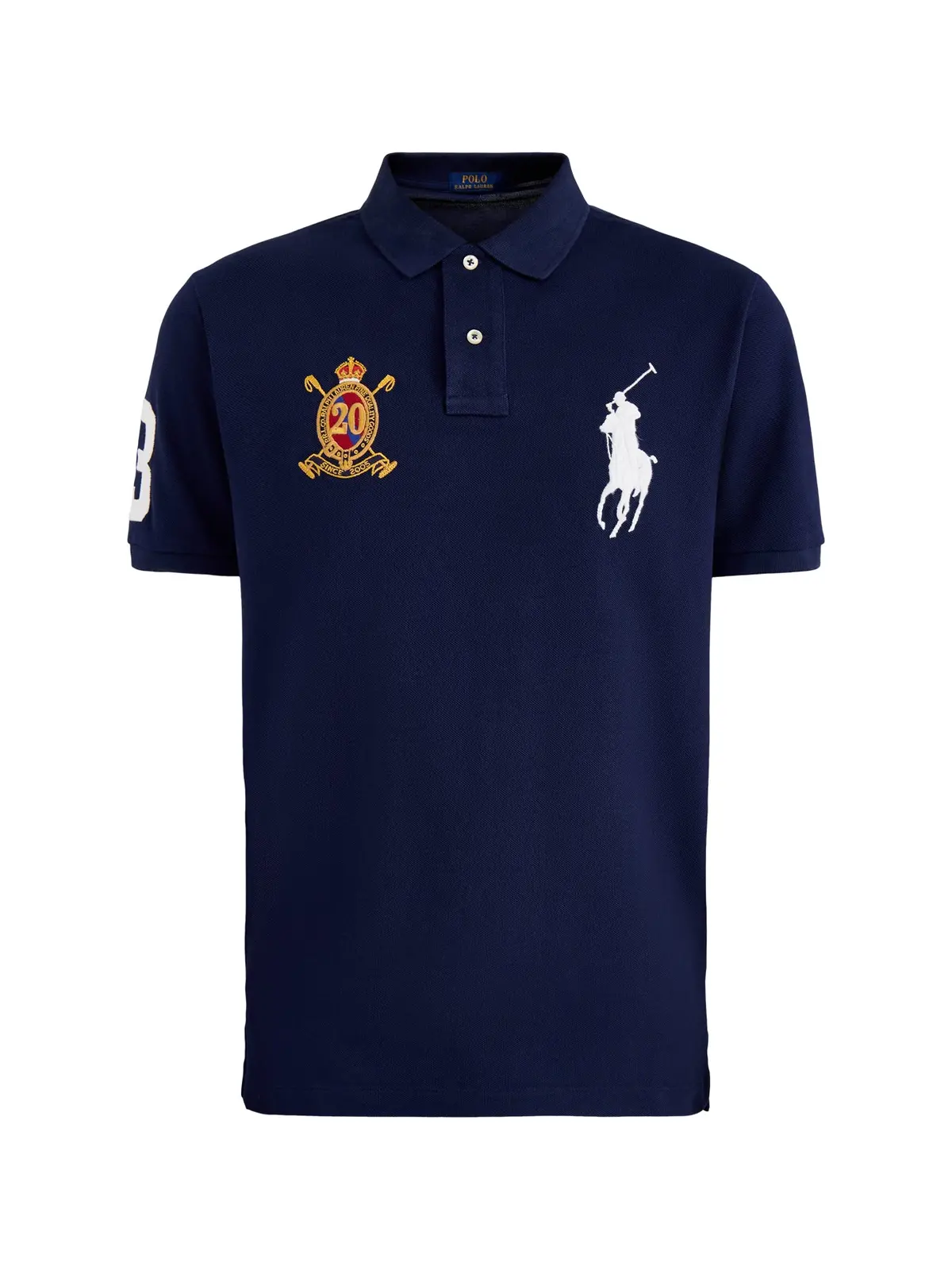 Big Pp And Crest Polo Short Sleeves Navy 1