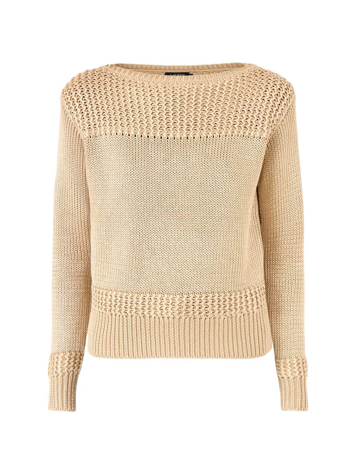 Jinhala Long Sleeve Cotton Pullover Tan 1
