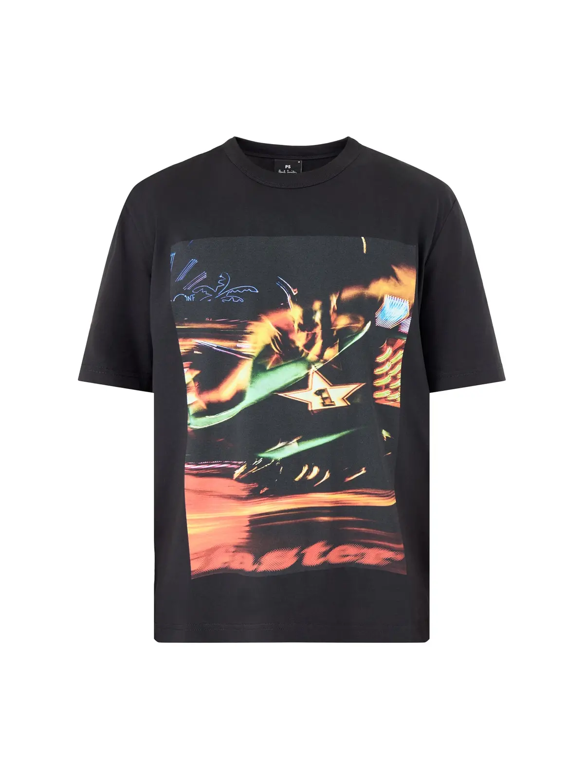 Funfair Print Short Sleeves Tee Black 1