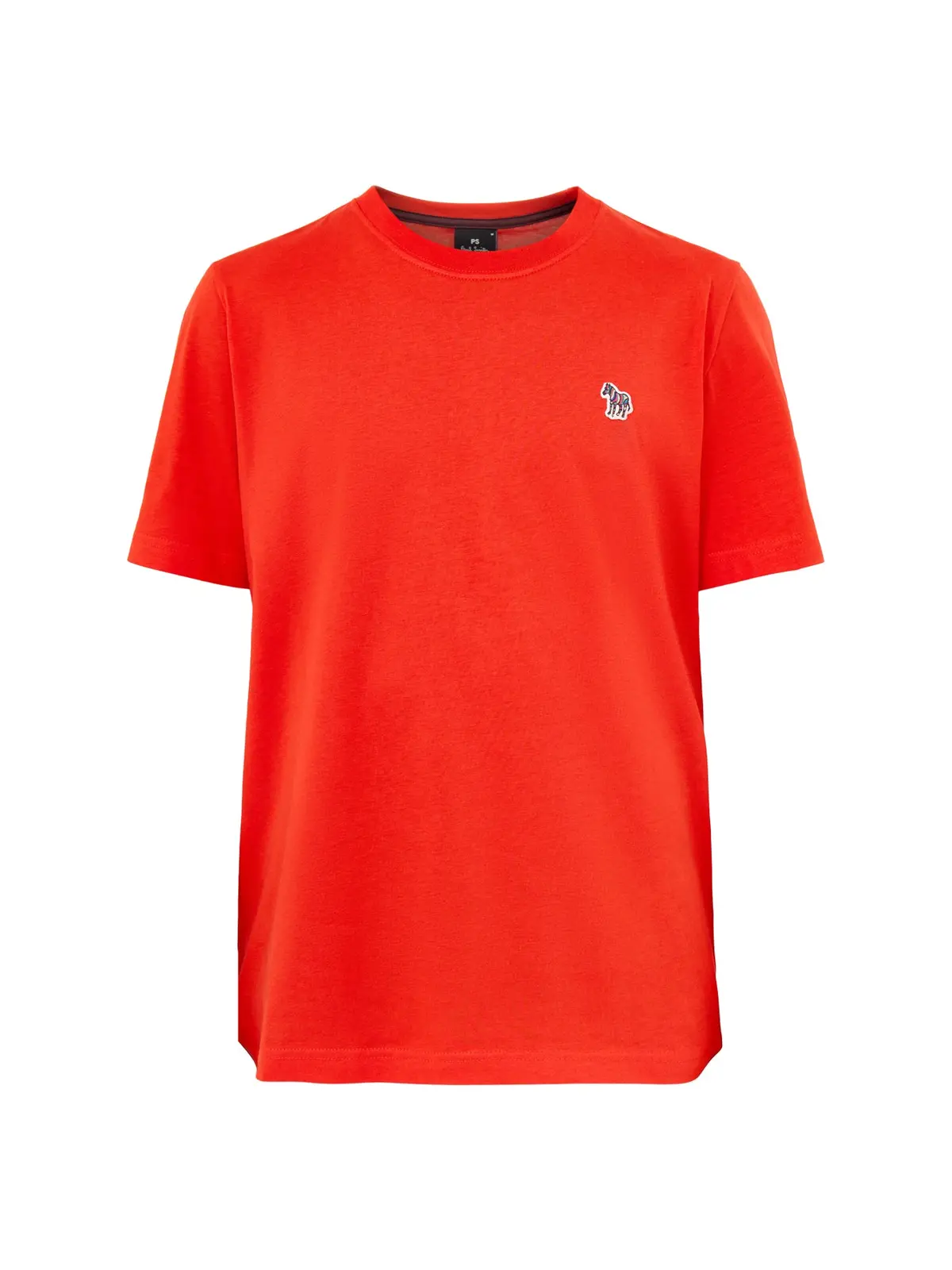 Zebra Short Sleeves Cotton Tee Coral 1